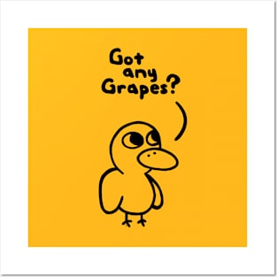 Got any grapes? Black Posters and Art